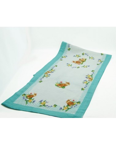 Easter runner in "Saster Easter" fabric - Royal Family -