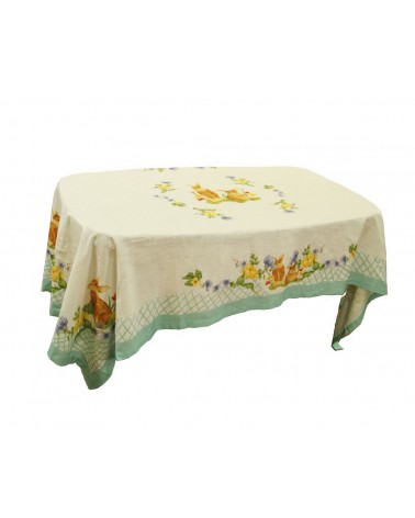 "Spring Easter" Rectangular Fabric Tablecloth cm 140 x 300 - Royal Family -  - 