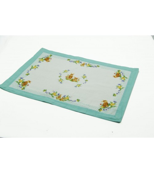 Set 2 Ostern Amerikanische Tischdecken in "Saster Ostern" Fabric - Royal Family -