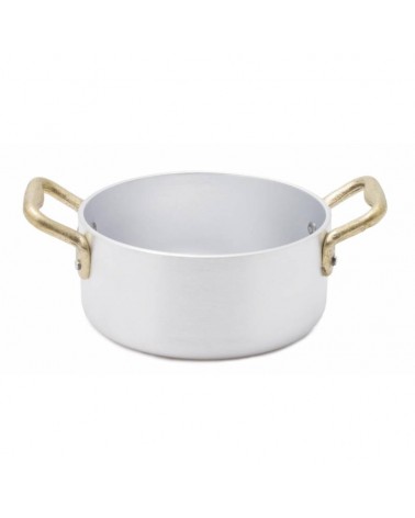 Professional Aluminum Cookware Set With Brass Handles - 