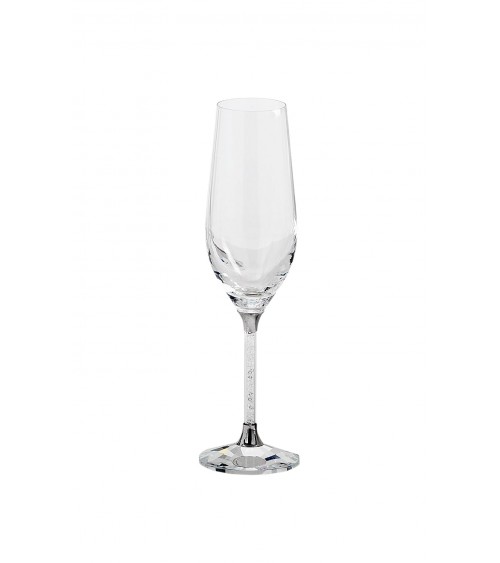Refined Favor Fantin Argenti - Pair of Crystal Flutes with Strass