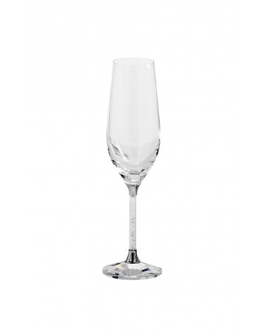 Refined Favor Fantin Argenti - Pair of Crystal Flutes with Strass -  - 