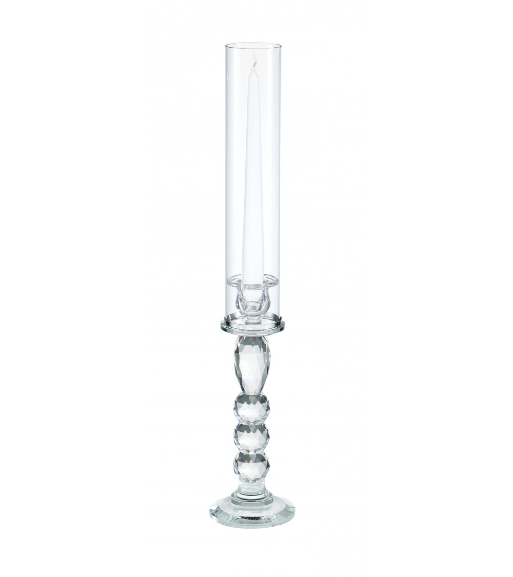 Elegant Favor Fantin Argenti - Kerzenhalter aus Kristall mit Schirm H cm 52 - 