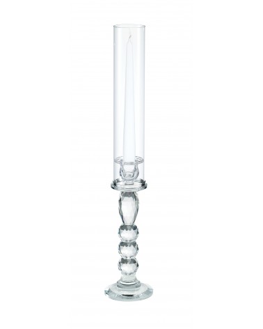Bomboniera Elegante Fantin Argenti -Portacandele in Cristallo con Paravento H cm 52 - 