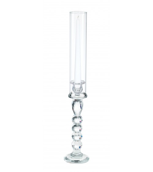 Elégante Faveur Fantin Argenti - Bougeoir Cristal avec Paravent H 55 cm