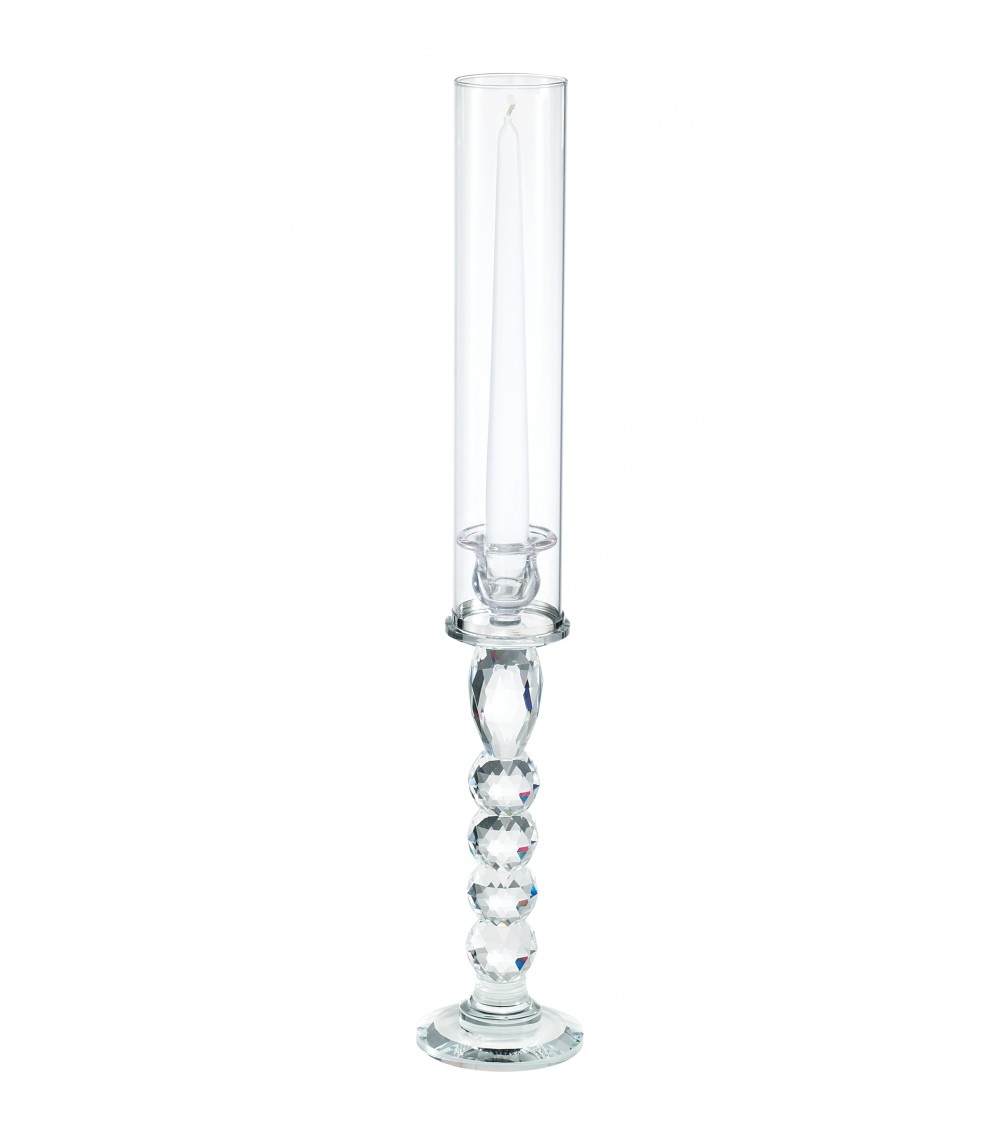 Elegant Favor Fantin Argenti - Kerzenhalter aus Kristall mit Schirm H 55 cm - 
