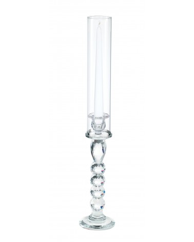 Elegant Favor Fantin Argenti - Crystal Candle Holder with Screen H 55 cm -  - 