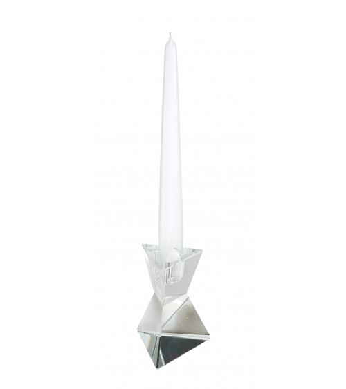 Elegant Favor Fantin Argenti - Geometric Crystal Candle Holder