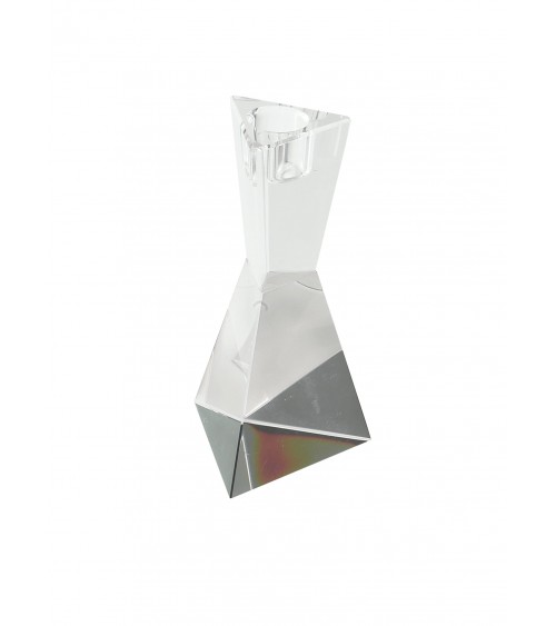 Elegant Favor Fantin Argenti – Geometrischer Kerzenhalter in mittlerem Kristall