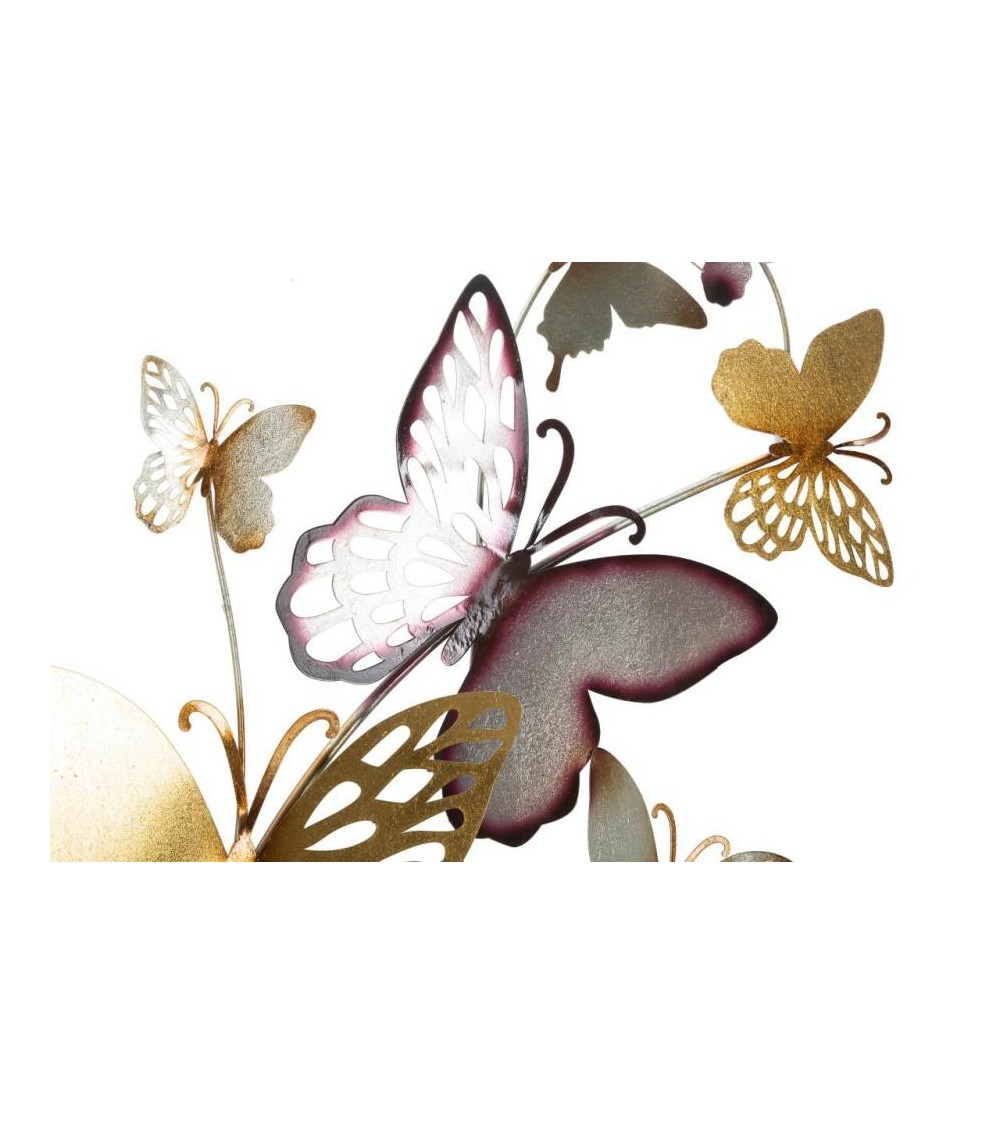 3D Deko Wandpaneel Schmetterlinge Gold / Bordeaux Cm ​​​​132X3,5X95,5- Mauro Ferretti - 