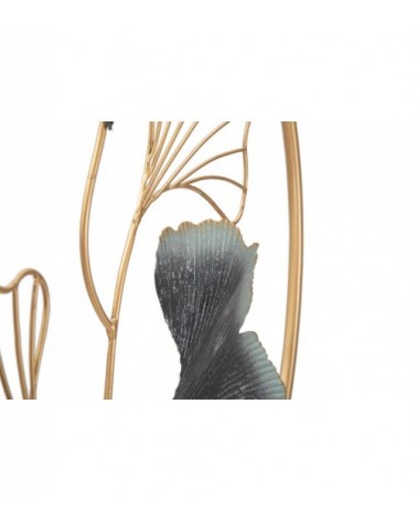 3D-Dekorplatte aus Eisen, einfache Blume, Durchmesser 45,5 x 3,5 cm- Mauro Ferretti - 