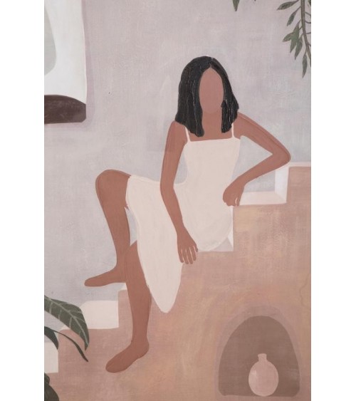 Painted On Canvas Lady -A- Cm 80X3,7X100- Mauro Ferretti -  - 8024609357091