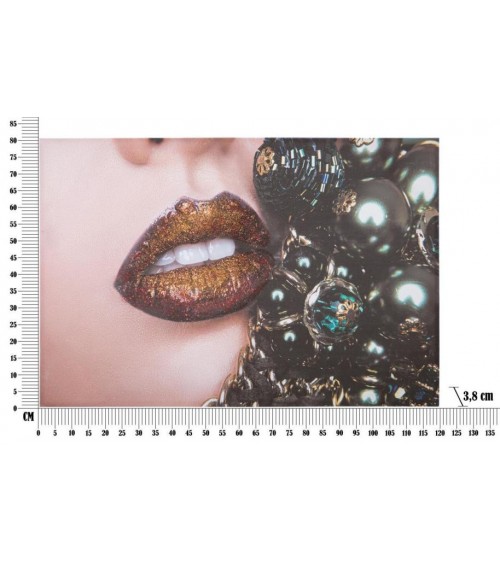 Druck auf Leinwand Beautiful LipsCm 80X3,8X120- Mauro Ferretti - 