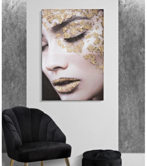 Print On Canvas Beautiful Lady FaceCm 80X3,8X120- Mauro Ferretti -  - 8024609357152