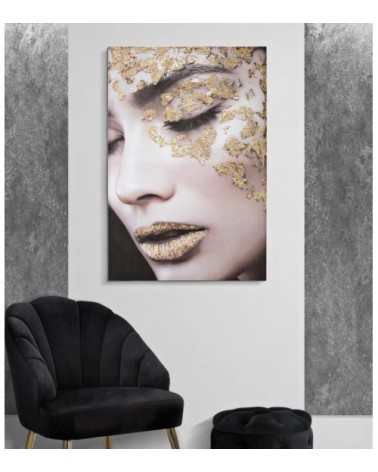 Druck auf Leinwand „Beautiful Lady Face“ (80 x 3,8 x 120 cm) – Mauro Ferretti - 