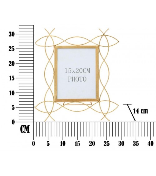 Iron Glam Photo Frame X Cm 29,5X1,4X32 (Internal Measure 15X20) - Mauro Ferretti -  - 8024609355677