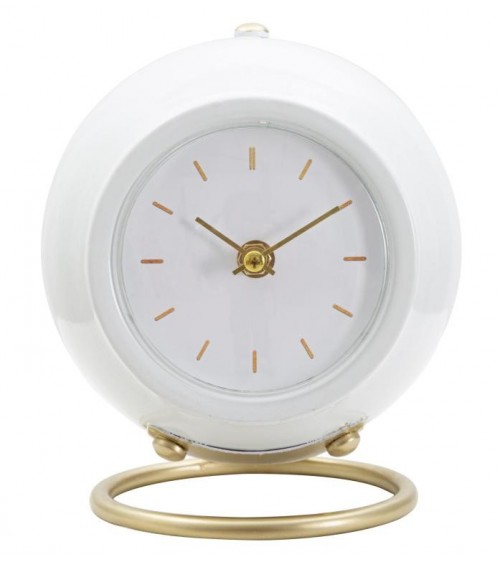 Horloge De Table Boule Blanche Cm 16X13X19- Mauro Ferretti - 