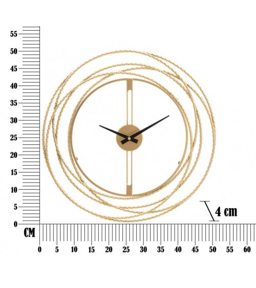 Gold Strips Wall Clock Cm Diameter 50X4- Mauro Ferretti -  - 8024609356964