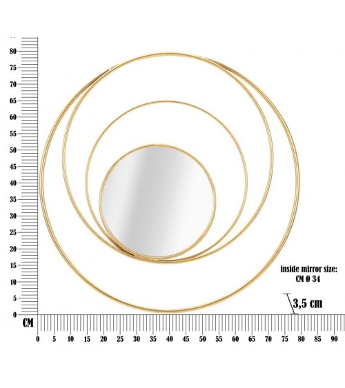 Arc Glam Miroir Cm Diamètre 80X3.5- Mauro Ferretti - 