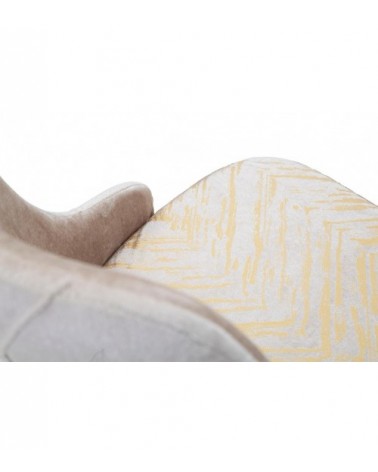 Glam Venus Stuhlset aus grauem Samt, 2-teilig, 50 x 54 x 93 cm - 