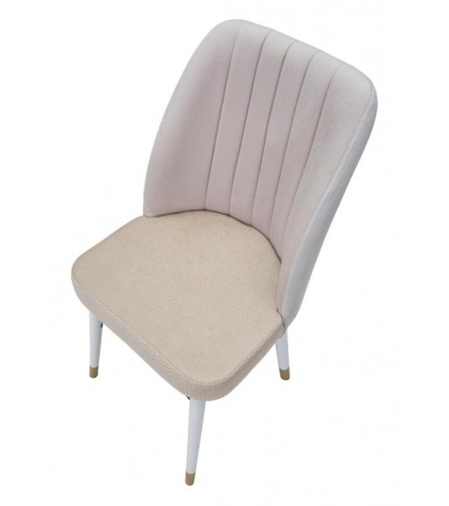 Glam Velvet Chair Bella Crema Set 2 Pieces 50X49X92.5 Cm -  - 8024609357268