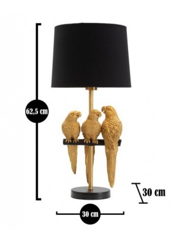 Lampe De Table Perroquets Diamètre Cm 30X62,5- Mauro Ferretti - 