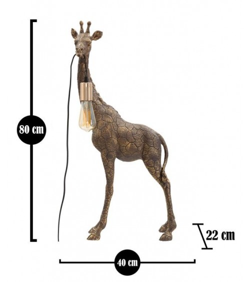 Giraffen-Tischlampe 40 x 22 x 80 cm – Mauro Ferretti - 