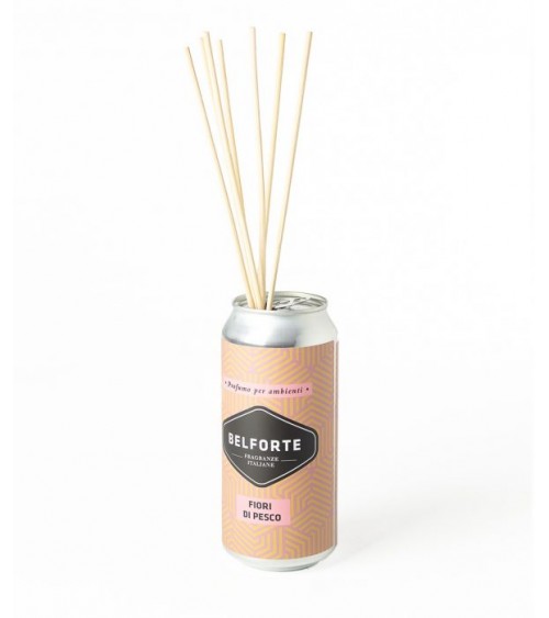 Diffuser in can with sticks 440 ml Belforte - Peach flowers -  - 