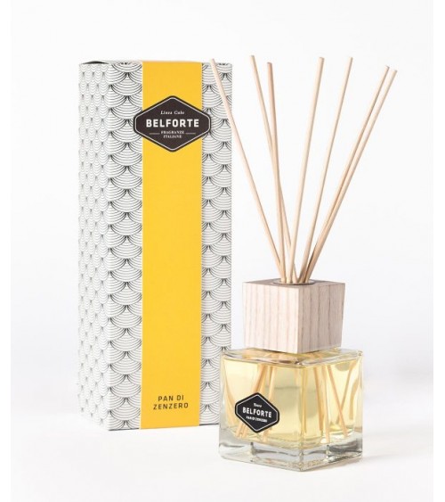 Home Fragrance with White Cube Gingerbread Sticks 200 ml - Belforte