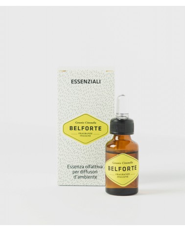 Huile Essentielle Concentrée - Belforte - Parfum Géranium et Citronnelle 15 ML - 
