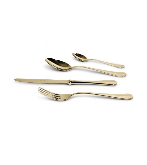 Norma - Italian Stainless Steel Pvd Shiny Gold Flatware - 