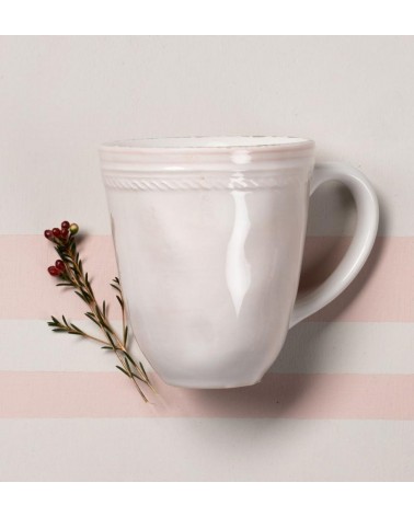 Tazza Mug in Stile Provenzale con Sfumature Rosa - 