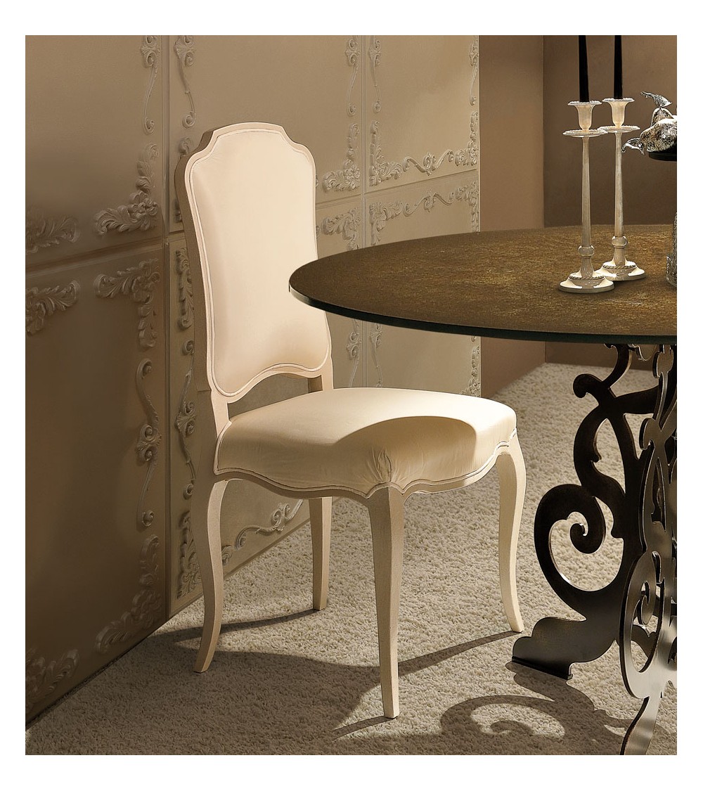 Margot Wooden Chair with Ivory Padded Seat - Giusti Portos -  - 