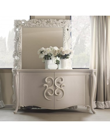 Pigalle Sideboard with Cameo Structure and Ceramic Ivory Handle - Giusti Portos -  - 