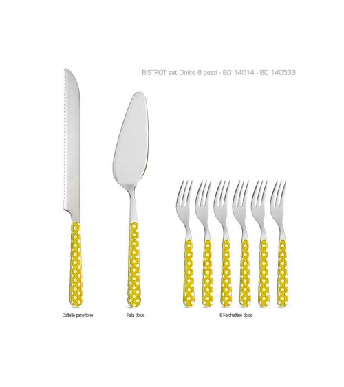 意大利餐具 Neva Pois - Dolce Yellow 8 件套 -