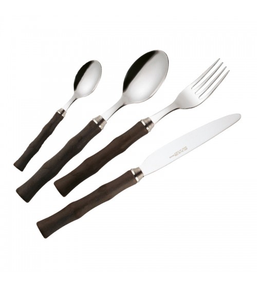 49 Piece Colored Cutlery Set Water brown - Eme Posaterie