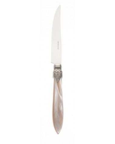 Set 6 Pz Coltello Bistecca Acciaio Inox - Laura - Manico Maderlato - Rivadossi Sandro - 