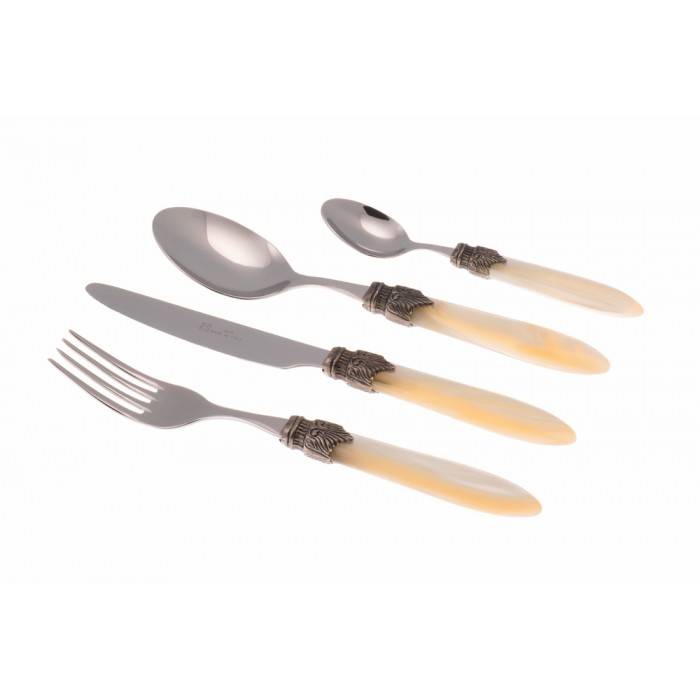 Set 4pcs Table Place Colored Mother of Pearl Cutlery Rivadossi - Laura -  - 
