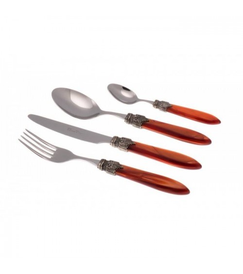 Set 4pcs Table Place Colored Mother of Pearl Cutlery Rivadossi - Laura -  - 