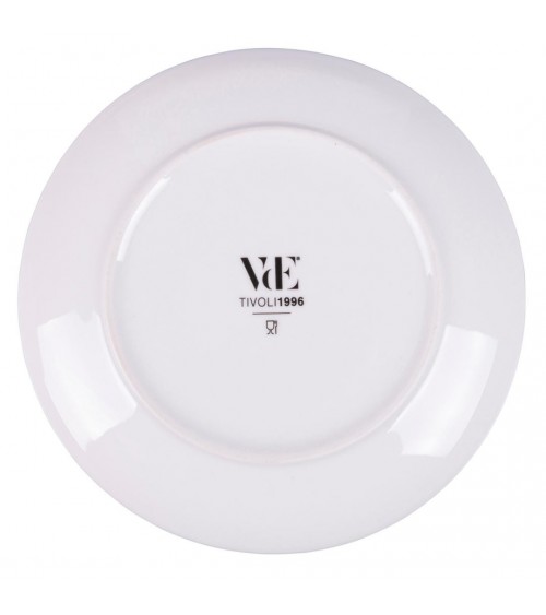 Modern Colored Plate Service 18 pcs in stoneware and new bone china Sakura - Red -  - 