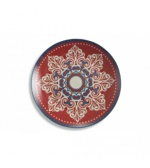 Servizio PIatti Colorati Moderni 18 pz in porcellana,  Shiraz - Multicolor - 