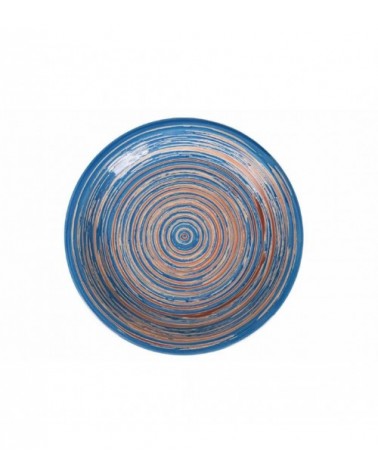 Modernes farbiges Tellerservice 12-tlg. aus Steinzeug, 4 verschiedene Tischgedecke, Terra Mar Ocean – Mehrfarbig - 