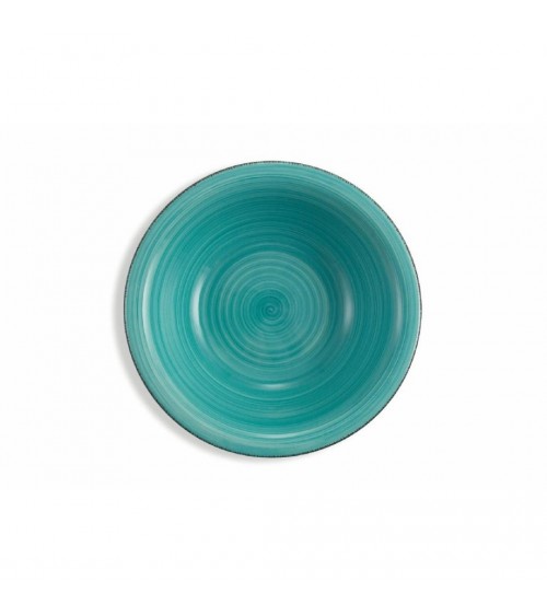 Modern Colored Plate Service 12 pcs in stoneware, 4 different table settings, Baita Acqua Ocean - Assorted -  - 