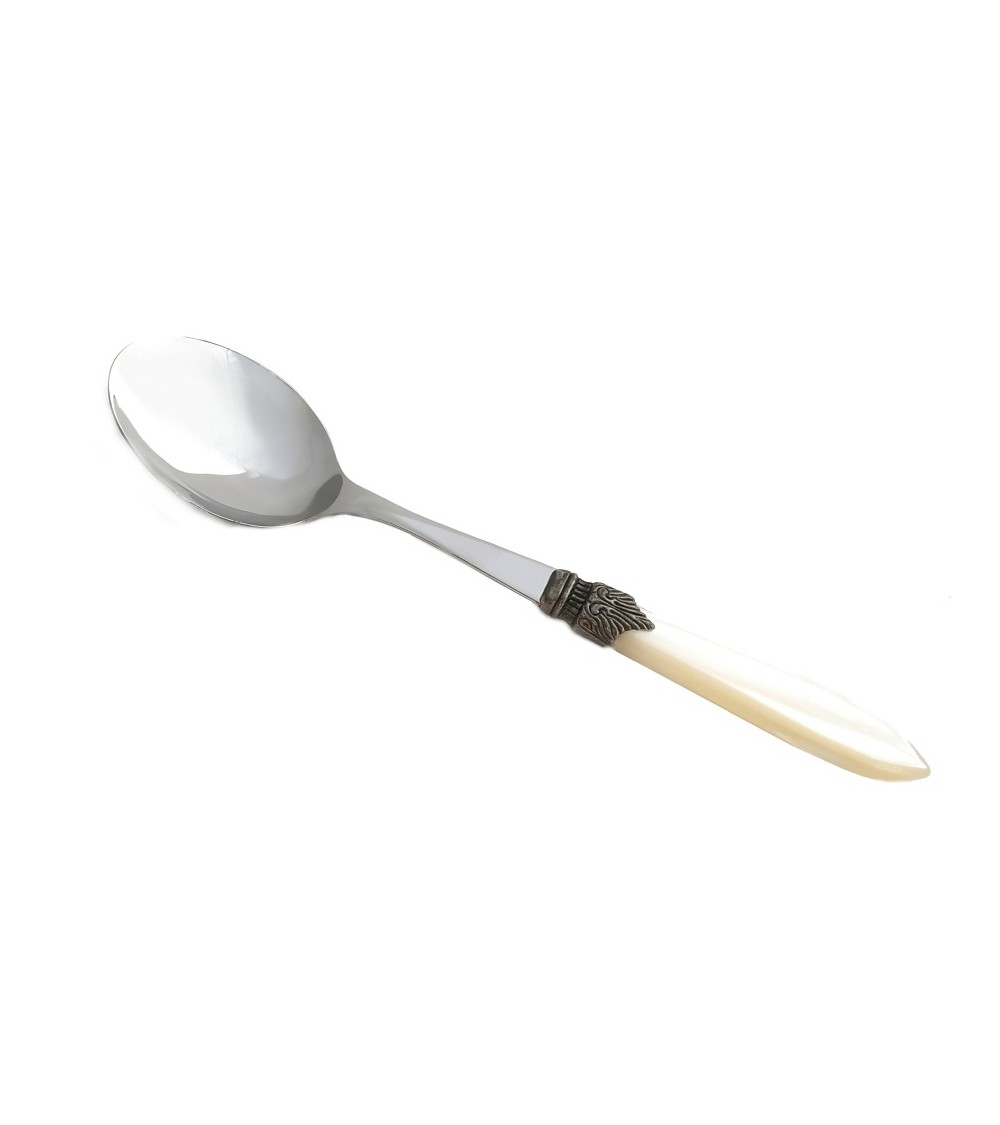 Large Serving Spoon - Laura - Mother of Pearl Handle - Rivadossi Sandro -  - 