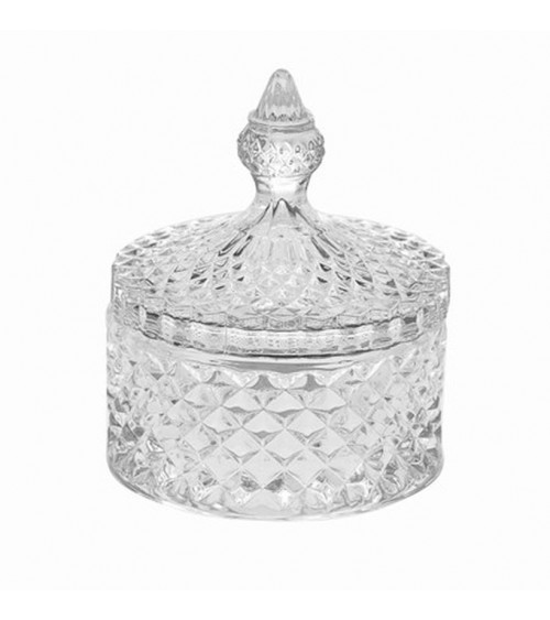 Favor Bohemia Glass Box with Lid H 12.50 -  - 