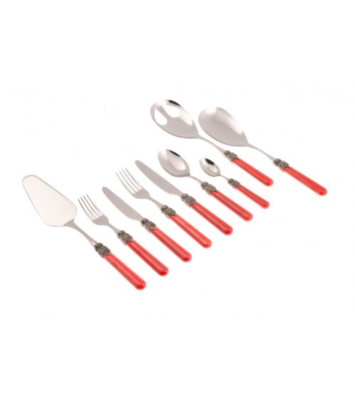 Rivadossi Farbiges Besteckset 75-teilig - Vintage - 