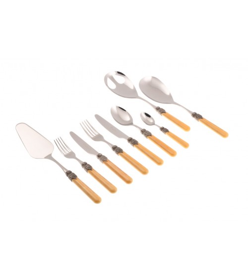 Rivadossi Italian Colored Cutlery Set 75 Pieces - Vintage - 