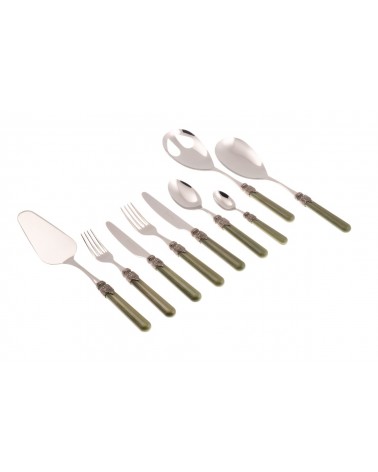 Rivadossi Farbiges Besteckset 75-teilig - Vintage - 