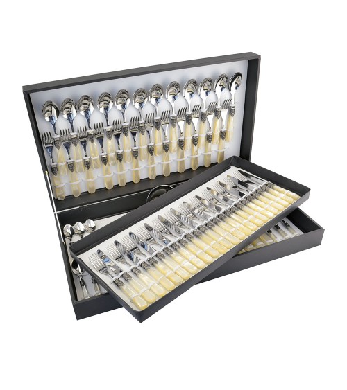 Eme Posaterie - Mirage Set 75 Pieces Colored Cutlery in Case -  - 