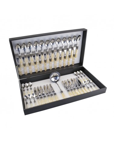 Eme Posaterie - Mirage Gold Set 49 Pieces Colored Cutlery in Case -  - 